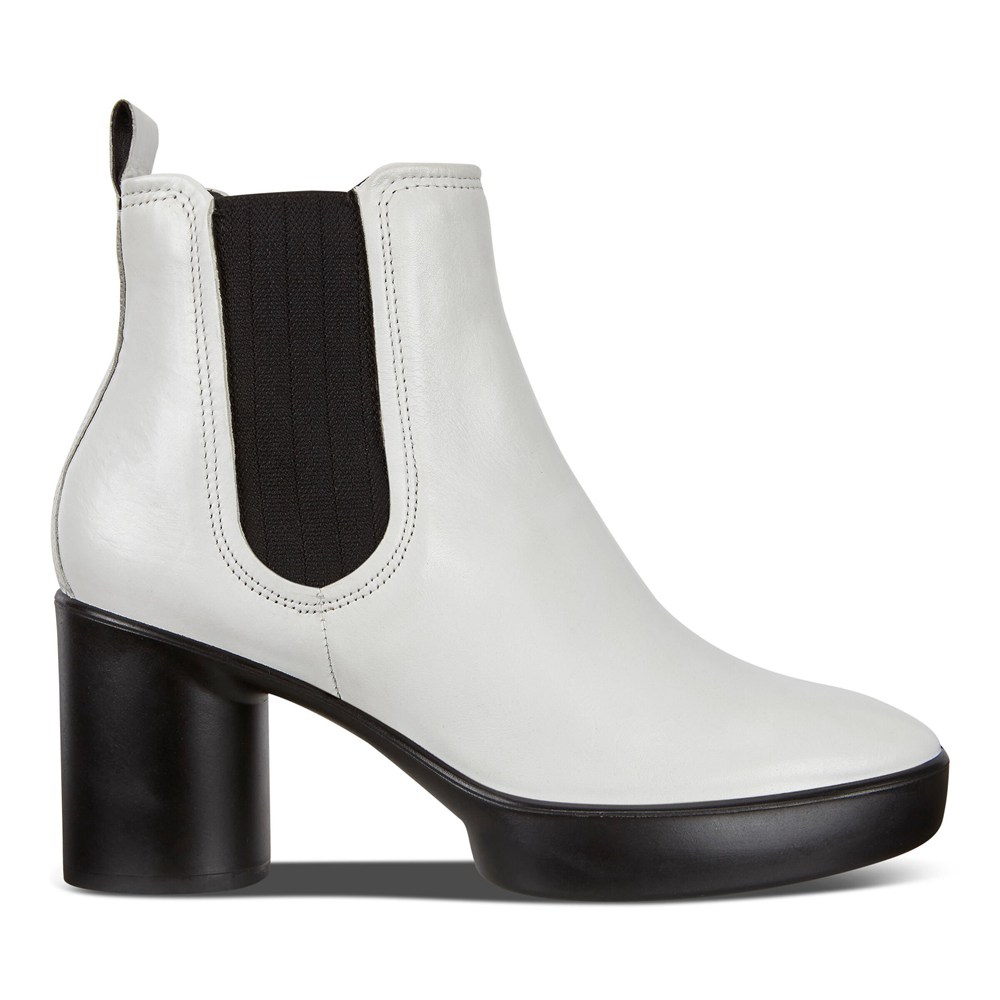 ECCO Womens Boots White/Black - Shape Sculpted Motion 55 - DKL-907865